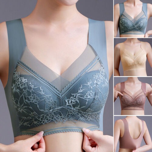 👙✨【Set 4 piese】Sutien damă confortabil, fără cusături, din dantelă elegantă