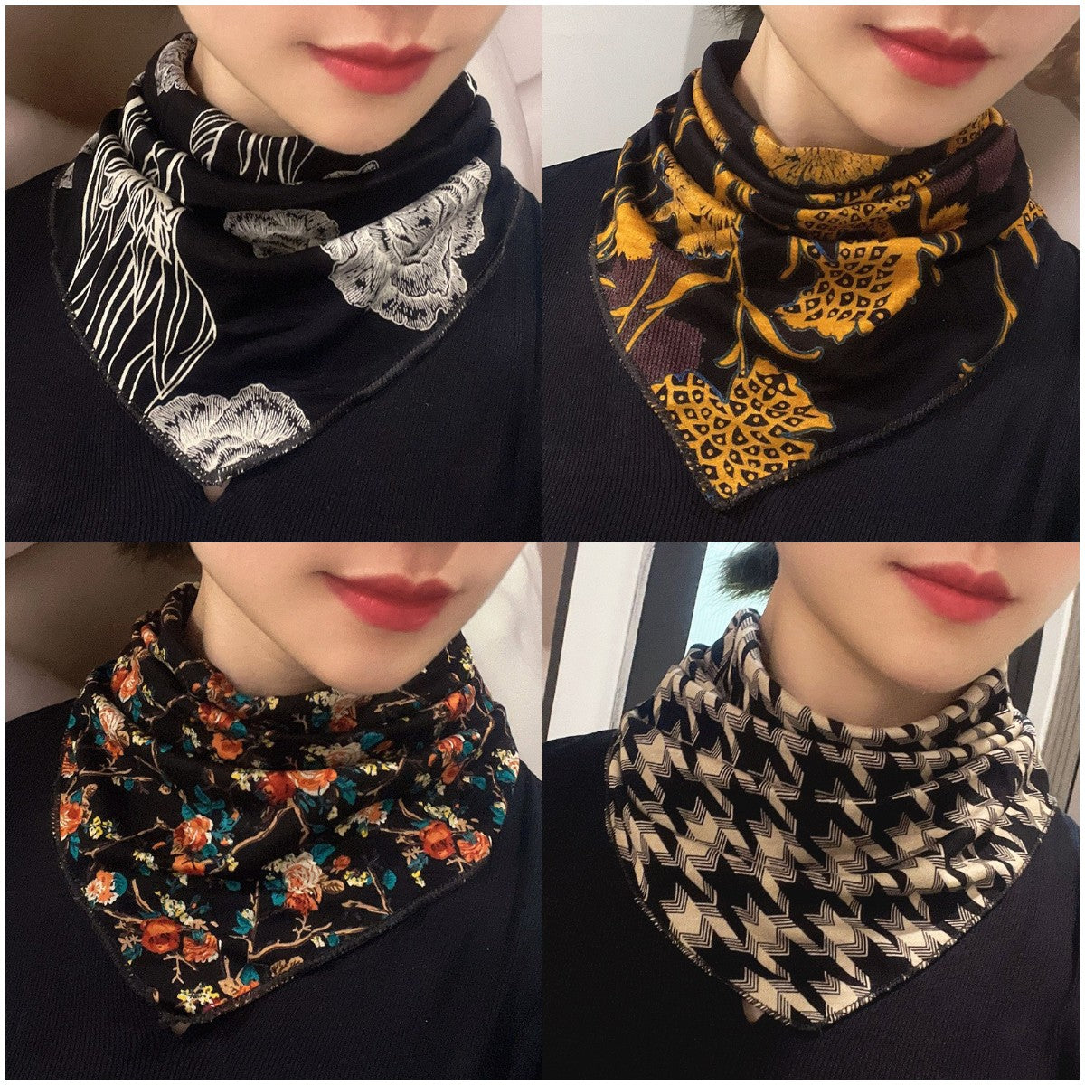 🔥Noutăți de iarnă🔥💟【4 bucăți】Zgardă falsă călduroasă, elegantă și versatilă