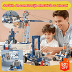 🤖【312 bucati】Jucărie de construcție electrică cu blocuri