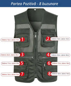 🔥Vestă funcțională casual cu mai multe buzunare【XL-4XL】