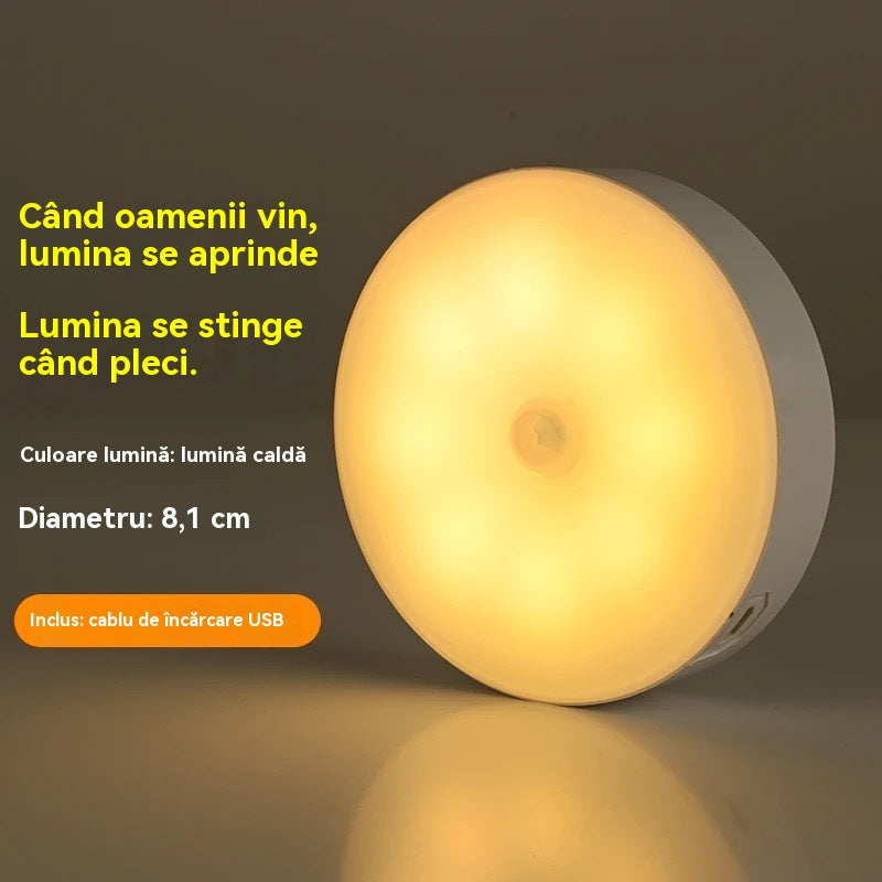 🏡💡【Cumpărați 1 obțineți 1】Lumină LED inteligentă cu inducție pentru corpul uman, convenabilă și practică de încărcat