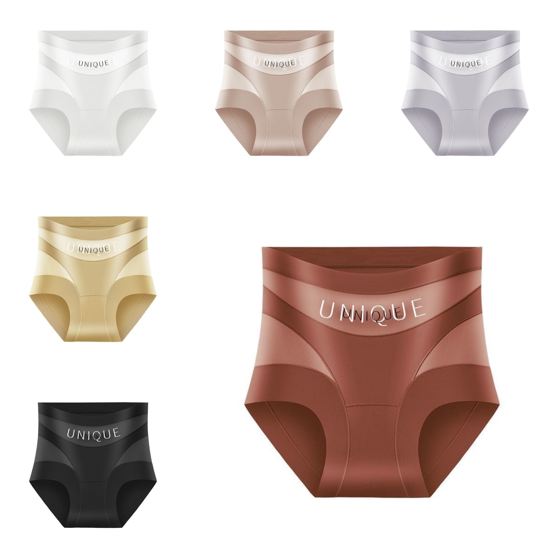 【6 pack】💥 - 50% reducere - Lenjerie intimă mulată, confortabilă, fără cusături și respirabilă, care ajută la fermitatea abdomenului.