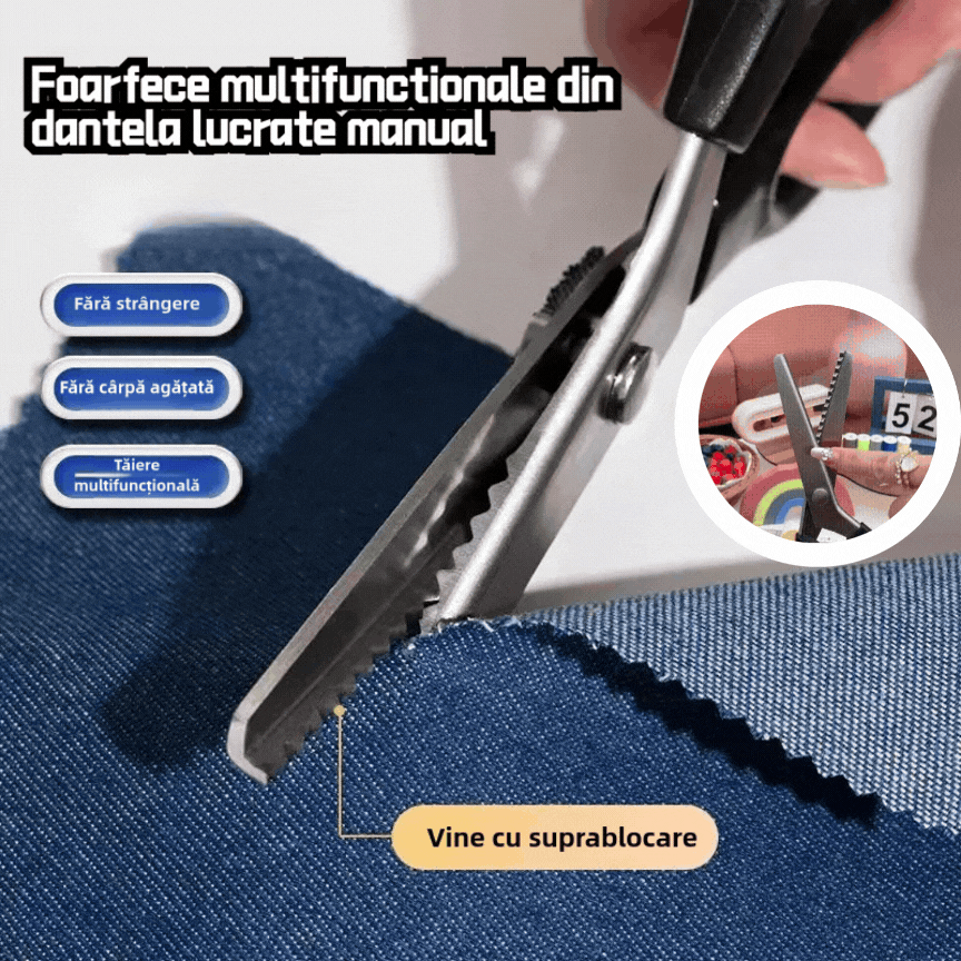 ✨✂️【Cumpărați 1, primiți 1 gratuit】💥Foarfece pentru cusut dantela multifunctionale (5 marimi disponibile)✨