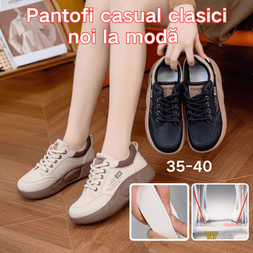 😍【Cumpără unul, primești unul gratis】👩【35-40】Pantofi casual la modă cu talpă groasă, model nou, 2026