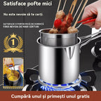 🍱🍢🍖Fgarui de tigaie din oțel inoxidabil
