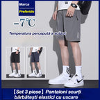 👖😎【Set 3 piese】【M-8XL】Pantaloni scurți bărbătești elastici cu uscare rapidă
