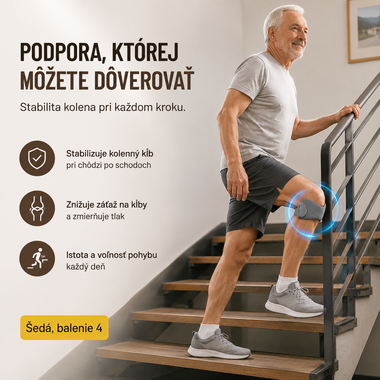 4 perechi la 144 lei🏃‍♀️ Orteză sportivă pentru genunchi👉 Genunchiul are nevoie de timp. Această bandă i-l oferă.