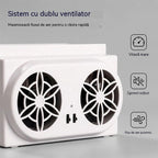 50% REDUCERE🌀Ventilator auto cu energie solară