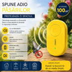 🐦【Cumpărați 1, primiți 1 gratis】Repelent cu ultrasunete pentru păsări | Pentru balcon și grădină