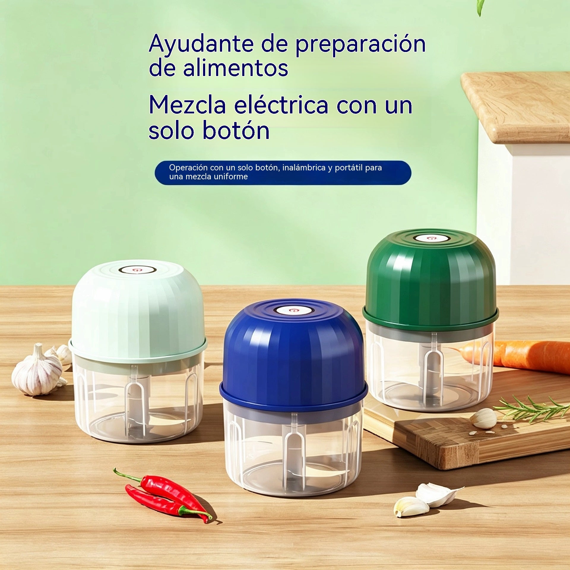 👍👍Mini-robot de bucătărie electric, eficient și fără fir