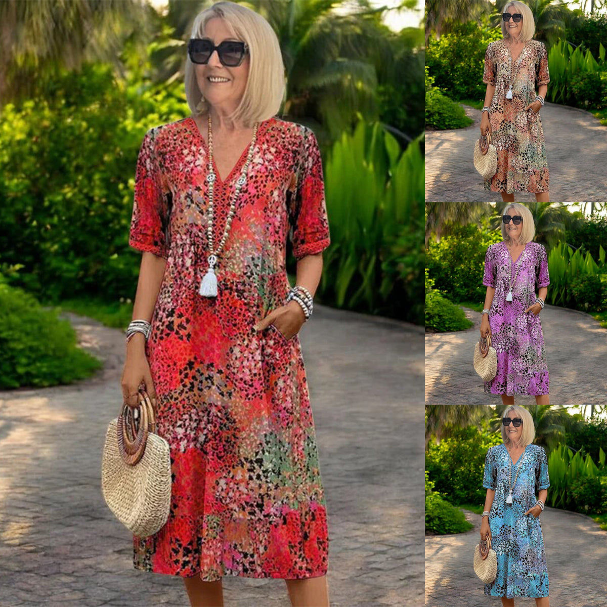 🔥Ofertă limitată în timp🔥【S-3XL】Iris – O rochie ușoară și vaporoasă, cu o croială care îți pune în valoare trăsăturile