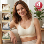 😍【Set de 4】Sutien pentru femei fără sârmă, dintr-o bucată❤️【40-85KG】