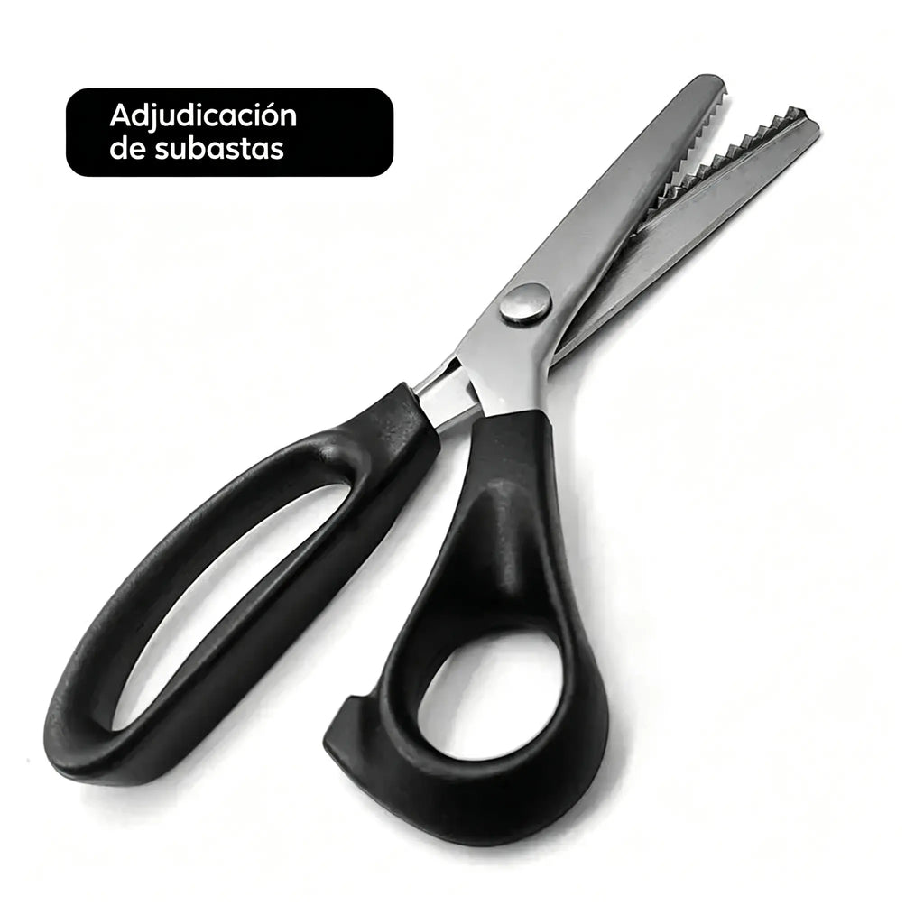 🔥Set din 2 piese ✂️ Foarfece profesionale cu lame zimțate – Foarfece ascuțite pentru materiale textile