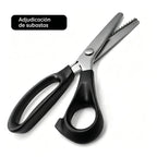 🔥Set din 2 piese ✂️ Foarfece profesionale cu lame zimțate – Foarfece ascuțite pentru materiale textile