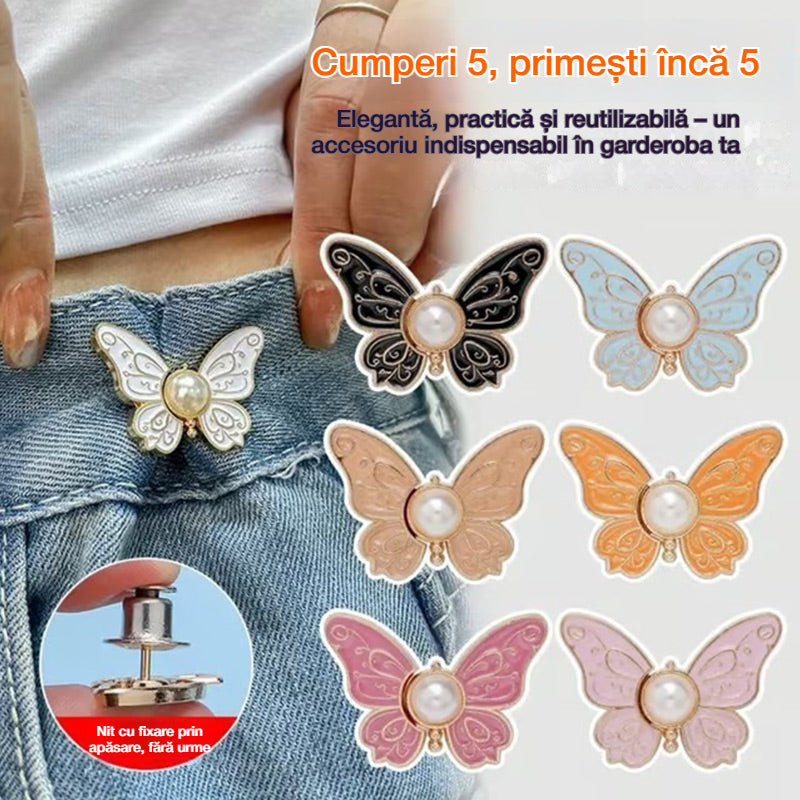 🦋[10 bucăți] Cataramă detașabilă în formă de fluture pentru reglarea taliei✨