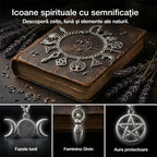 🔮✨Brățară cu pandantive vintage, aer mistic pentru femei – Bijuterii cerești, gotice și boho
