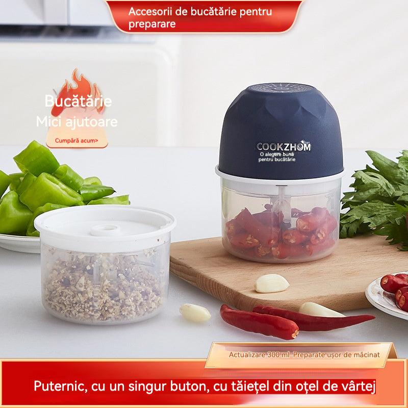 Mini Tocător Electric de Alimente, Fără Fir și Eficient