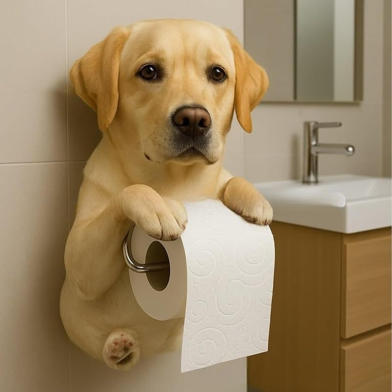 🐕Suport hârtie igienică drăguț cu tematică de cățeluș