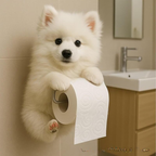 🐕Suport hârtie igienică drăguț cu tematică de cățeluș