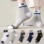 😍🧦【10 de perechi】Șosete deodorante din bumbac pentru bărbați noi 2026, care absorb transpirația