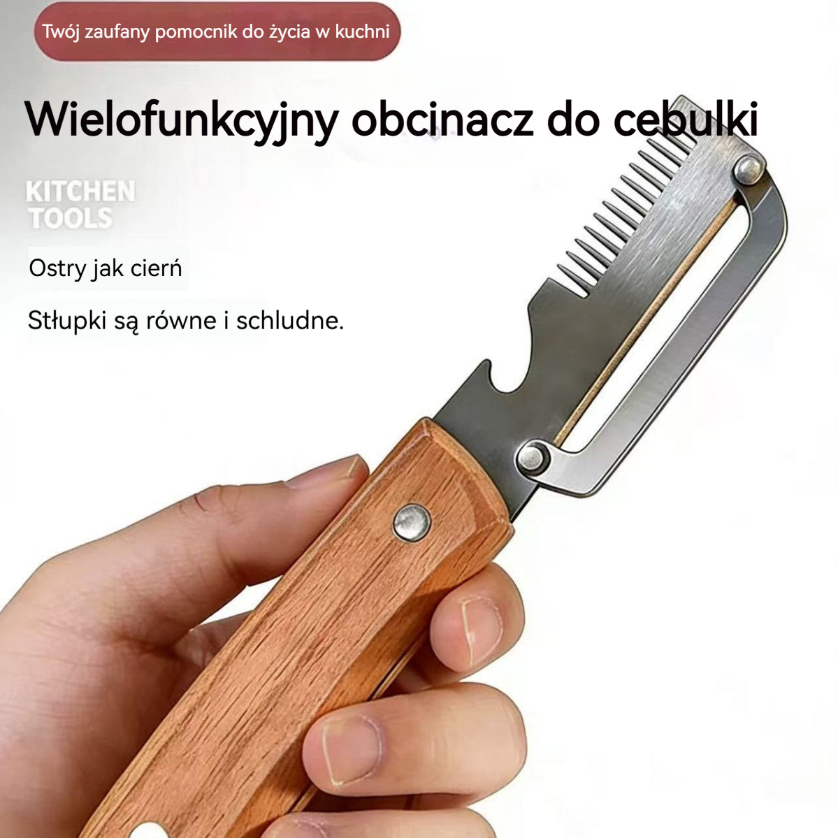 【Cumpără 1, Primești 1 GRATIS】 🔪 Curățător de bucătărie multifuncțional 3în1: curăță, feliază și deschide dopurile sticlelor!