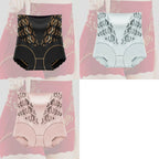 🌸【Set de 5 bucăți】Chiloți confortabili antibacterieni cu talie înaltă Tummy Tuck 👙💖