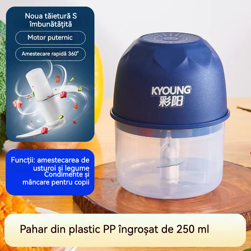 Mini Tocător Electric de Alimente, Fără Fir și Eficient