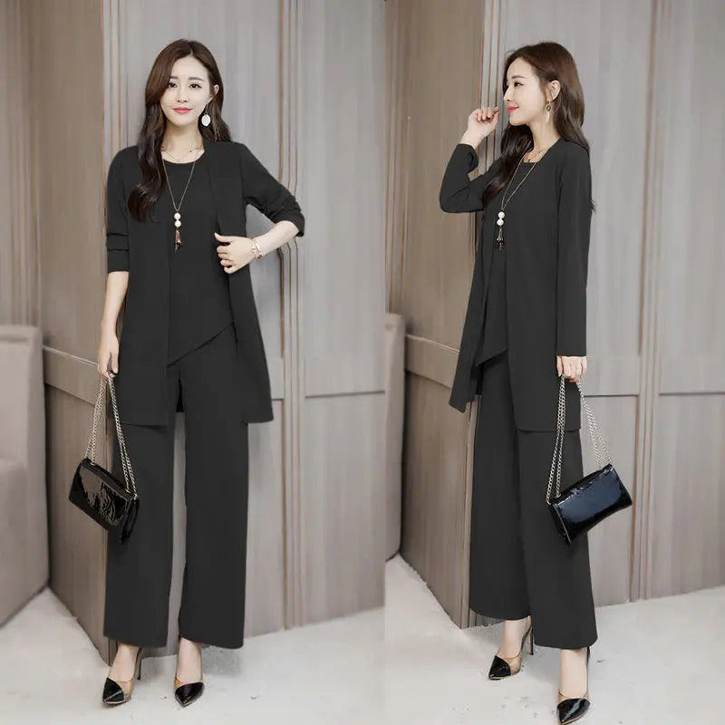 🔥【Costum din trei piese】🔥【S-5XL】 2026 Îmbrăcăminte profesională casual pentru femei, la modă și simplă（40-100kg）