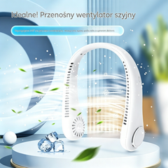 🌬️ Ventilator portabil USB pentru gât – răcoare mereu la îndemână!