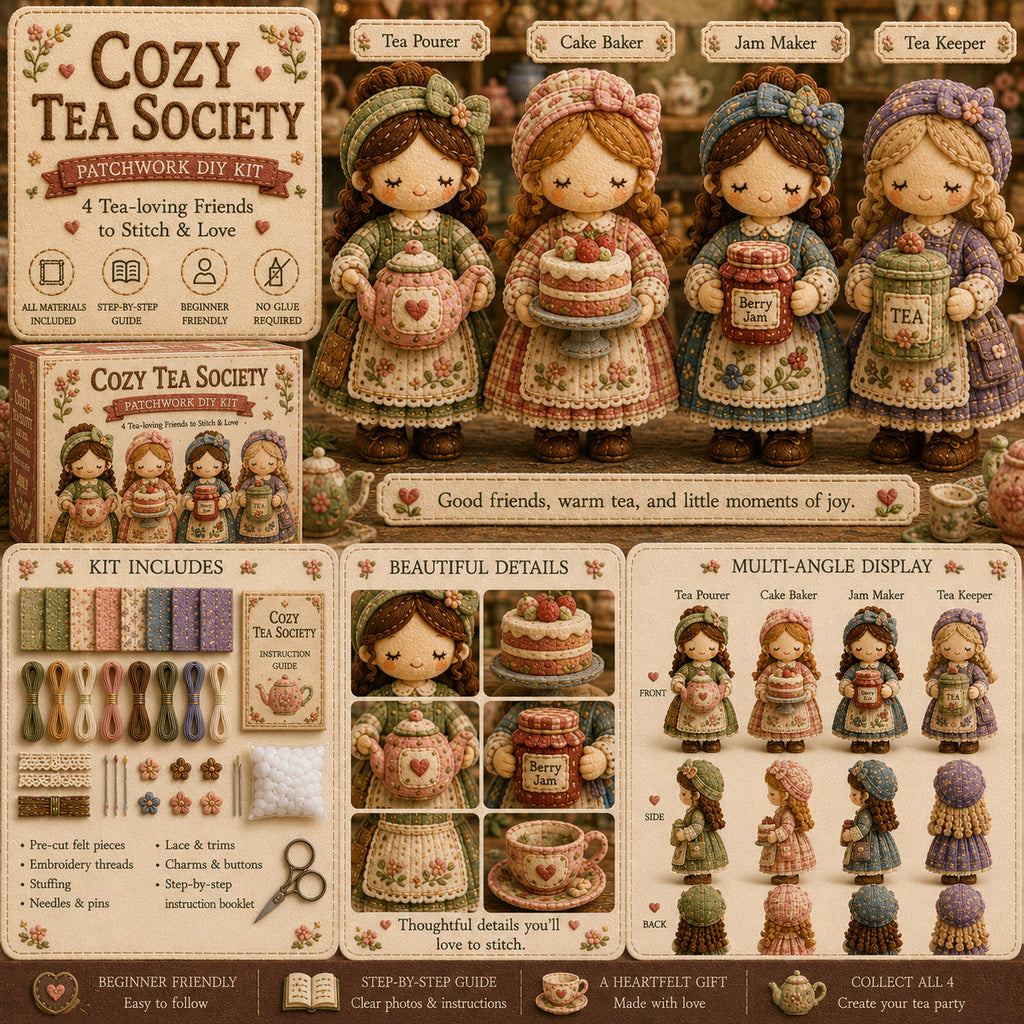 🎁 Ultima zi: bucură-te de 49% reducere! 🧵 Set de patchwork miniatural din seria "lume în miniatură"