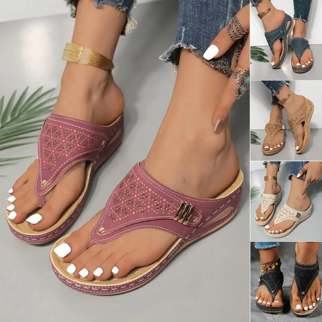 😍🔥[35-43]2026 Papuci papuci antiderapanti confortabili de vara pentru femei. Se potrivește piciorului elegant și confortabil.