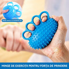 Minge Ortopedică pentru Recuperarea Degetelor și a Mânii, cu Inele de Fixare, Dispozitiv Antrenament Forță și Mobilitate pentru Seniori sau AVC