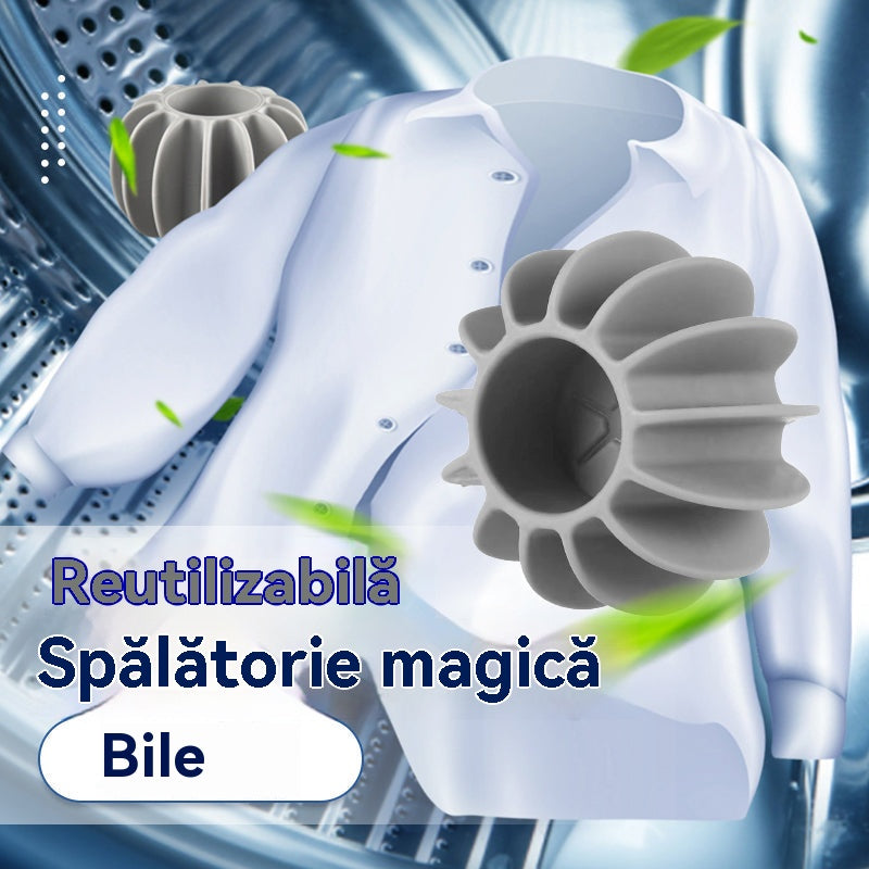 👔【20 buc】✨ Gata cu cutele! Bile magice reutilizabile pentru rufe