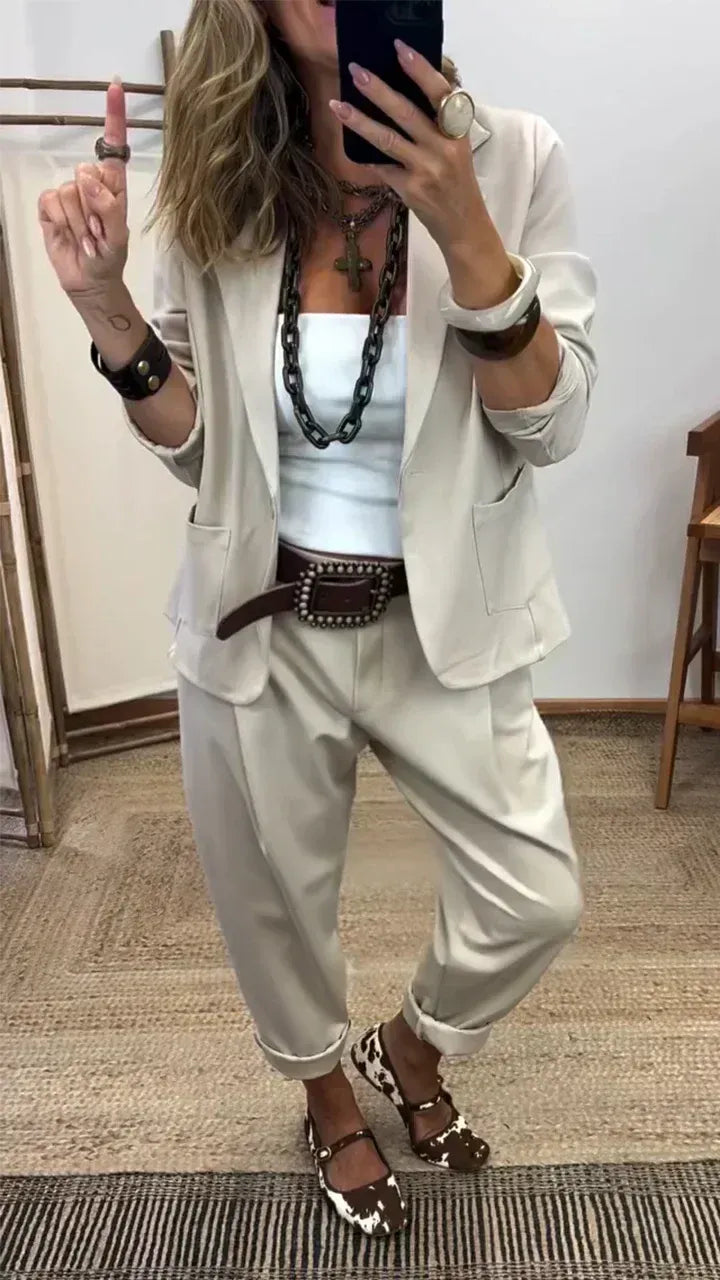 💎【Jachetă + pantaloni】Set casual modern la modă 2026 ✨