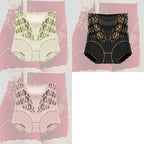 🌸【Set de 5 bucăți】Chiloți confortabili antibacterieni cu talie înaltă Tummy Tuck 👙💖