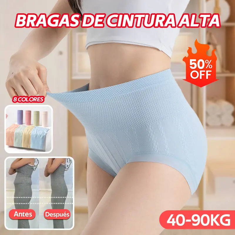 🔥【Cumpără 8, primești 8 gratis】🔥Ultima zi - 50% reducere - Chiloți antibacterieni cu talie înaltă, controlează abdomenul